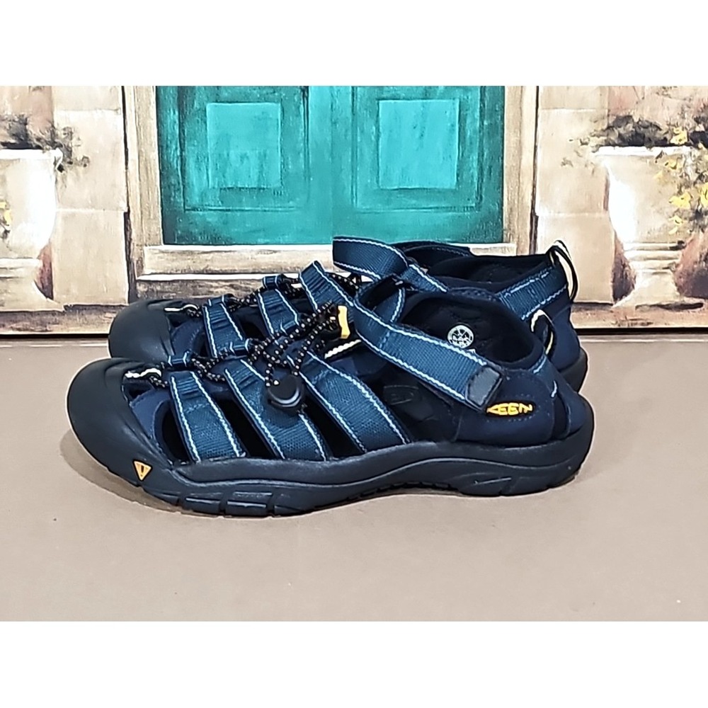 Keen Sandals Kids 5 Newport H2 Fisherman Hiking Water Shoes Navy 1006557